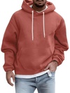 Men's Jacket - Herenhoodie, verstelbare capuchon | Kangoeroezak - Oranje - M - Zarandi Amsterdam