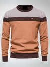 Men's Sweater - Herentrui, casual pasvorm | ademend - Oranje - M - Zarandi Amsterdam