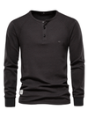 Men's Sweater - Herentrui, zachte stof | Normale pasvorm - Zwart - S - Zarandi Amsterdam