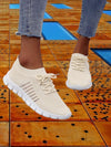 Women's shoes - Het mesh wandelende sneakers van dames ademen comfort voor dagelijks gebruik - Beige - 35 - Zarandi Amsterdam