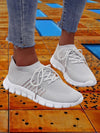 Women's shoes - Het mesh wandelende sneakers van dames ademen comfort voor dagelijks gebruik - Grijs - 35 - Zarandi Amsterdam
