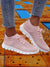 Women's shoes - Het mesh wandelende sneakers van dames ademen comfort voor dagelijks gebruik - Roze - 35 - Zarandi Amsterdam