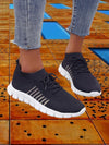 Women's shoes - Het mesh wandelende sneakers van dames ademen comfort voor dagelijks gebruik - Zwart - 35 - Zarandi Amsterdam