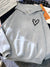 ModeParisienne®  Elvyra | Schattige Hoodie Met Hart Print Voor Dames