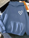 ModeParisienne®Elvyra | Schattige Hoodie Met Hart Print Voor Dames