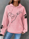 Hoodie met hondenprint voor dames | Lange mouwen 3