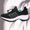 Inara | Orthopedische Dames Sneakers – Verlicht Druk en Ondersteunt de Voet | Zwart-Blauw