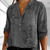 Blouses - Jacinta | Comfortabele Dames Top met V - hals, Kraag en Oprolbare Mouwen - Donkergrijs - S - Zarandi Amsterdam