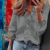 Summer Trend Outfits - Jaya | Stijlvol Blouse dames met ruches en ballonmouwen van zachte ademende stof - Grijs - S - Zarandi Amsterdam
