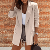 casual summer wear - Jelenika | Slim Fit Blazer met Tijdloze Elegante Zomerse Uitstraling - Beige - S - Zarandi Amsterdam