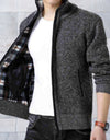 Jorose - Gilet casual con collo alto, tasche e chiusura lampo