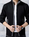 Jorose - Gilet casual con collo alto, tasche e chiusura lampo