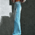 Casual Broeken - Kalera | Boho vintage flared broek met hoge taille en losse benen van zachte stof - Blauw - S - Zarandi Amsterdam
