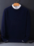 Men's Sweater - Kasjmiertrui voor heren | Lichtgewicht, normale pasvorm - Donkerblauw - M - Zarandi Amsterdam