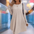 casual summer wear - Kimberlyn | Gebreide Winterjurk van Wolmix, Lange Mouwen, Midi Lengte - Beige - S - Zarandi Amsterdam
