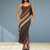 Maxi Jurken - Kimbert | Elegante maxi jurk dames met smalle dragers en kleurverloop voor zomer - S - Zarandi Amsterdam