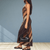 Maxi Jurken - Kimbert | Elegante maxi jurk dames met smalle dragers en kleurverloop voor zomer - S - Zarandi Amsterdam