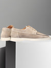 Men's Shoes - Klassieke leren herenschoenen met zachte binnenzool en rubberen zool - Khaki - 36 - Zarandi Amsterdam