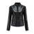 Jacket - Klassieke leren jas voor dames | Tijdloze pasvorm - Zwart - S - Zarandi Amsterdam
