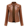 Jacket - Klassieke leren jas voor dames | Tijdloze pasvorm - Bruin - S - Zarandi Amsterdam