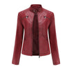 Jacket - Klassieke leren jas voor dames | Tijdloze pasvorm - Rood - S - Zarandi Amsterdam