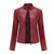 Jacket - Klassieke leren jas voor dames | Tijdloze pasvorm - Rood - S - Zarandi Amsterdam