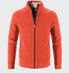 Klay - Giacca slim fit semplice con collo e zip per uomo
