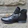 Winter Boots - Kunstleren laarzen voor dames | Ritssluiting - Zwart - 35 - Zarandi Amsterdam