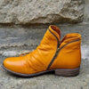 Winter Boots - Kunstleren laarzen voor dames | Ritssluiting - Oranje - 35 - Zarandi Amsterdam