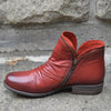Winter Boots - Kunstleren laarzen voor dames | Ritssluiting - Rood - 35 - Zarandi Amsterdam