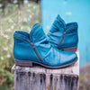 Winter Boots - Kunstleren laarzen voor dames | Ritssluiting - Blauwgroen - 35 - Zarandi Amsterdam