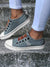 Women's Shoes - Lage Canvas Wandelschoenen met Antislip Rubberzool en Elastische Pasvorm - Grijs - 35 - Zarandi Amsterdam