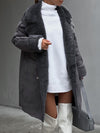 Winter Coat - Lange Polar Fleece Jas voor Dames | Winter Essential - Grijs - S - Zarandi Amsterdam