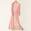 Women's Cardigan - Lange cardigan voor dames | Lichtgewicht V - hals - Roze - S - Zarandi Amsterdam