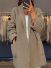 Lange cardigan voor dames | Relaxte pasvorm 0