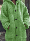 Lange cardigan voor dames, met capuchon | Lange lengte 4