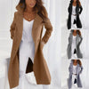 Women's Winter Coat - Lange jas met omgeslagen kraag voor dames | Winter - Khaki - S - Zarandi Amsterdam