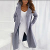 Women's Winter Coat - Lange jas met omgeslagen kraag voor dames | Winter - Lichtgrijs - S - Zarandi Amsterdam