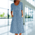 Dresses - Laverna | Vakantie Jurk met Ronde Hals – Stijlvol en Casual voor Warme Dagen - Blauw - S - Zarandi Amsterdam
