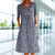 Dresses - Laverna | Vakantie Jurk met Ronde Hals – Stijlvol en Casual voor Warme Dagen - Donkerblauw - S - Zarandi Amsterdam