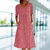 Dresses - Laverna | Vakantie Jurk met Ronde Hals – Stijlvol en Casual voor Warme Dagen - Rood - S - Zarandi Amsterdam