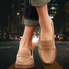 Leren Slippers voor Dames – Orthopedisch Design met Gepolsterde Zool en Elegante Look | Kaki