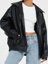 Leren jas dames | Oversized pasvorm | Winter 1