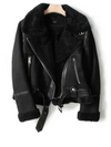Leren jas voor dames | Sherpa voering 1