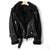 Jacket - Leren jas voor dames met sherpavoering | Winter - Zwart - S - Zarandi Amsterdam