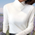 Lichtgewicht coltrui van katoen – strak model met stijlvolle look | Wit