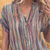 Damesblouses - Losvallende gestreepte blouse voor dames – casual stijl in grotere maten - L - Zarandi Amsterdam