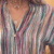 Damesblouses - Losvallende gestreepte blouse voor dames – casual stijl in grotere maten - L - Zarandi Amsterdam