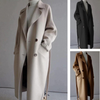 Erin | Lange Elegante Wolmantel voor een Stijlvolle Silhouet