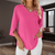 Tops - Lyanna | Zomerse Blouse met V - hals – Losvallend en Elegant voor op Reis - Roze - S - Zarandi Amsterdam